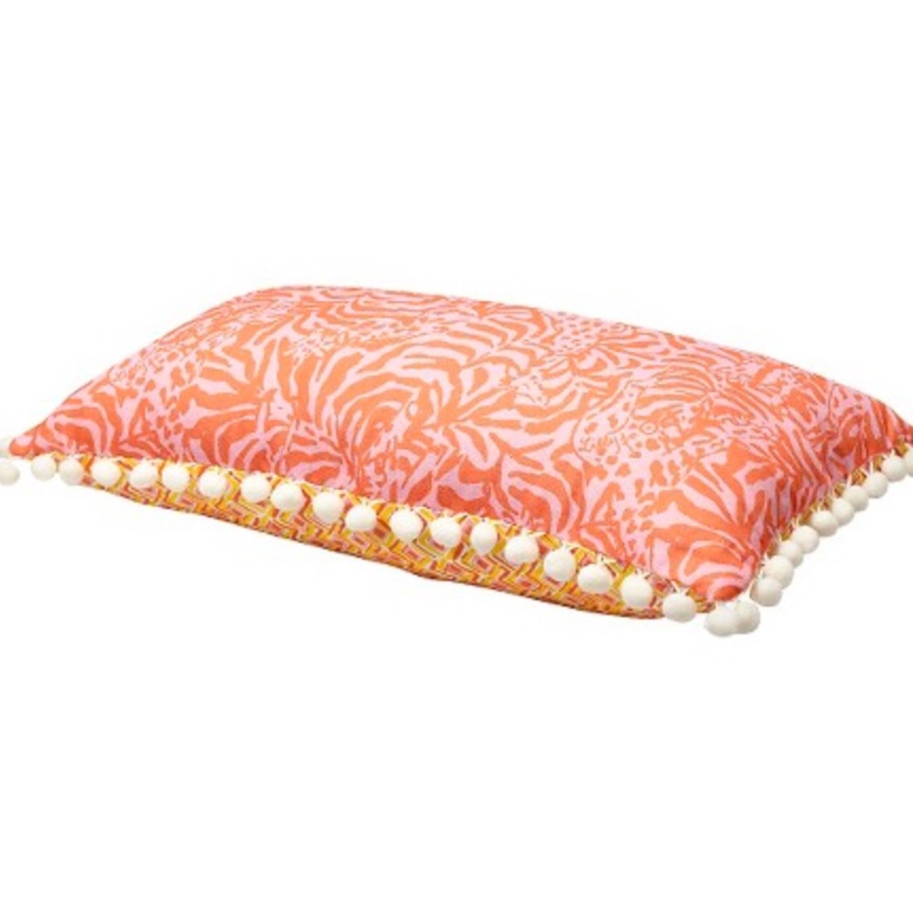 Lilly Pulitzer for Target pink orange pillow NWT in plastic